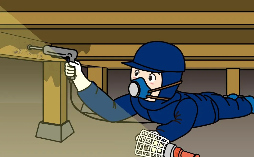 防除施工のイラスト